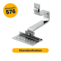 576x Clenergy | Schrägdach | Standardhaken